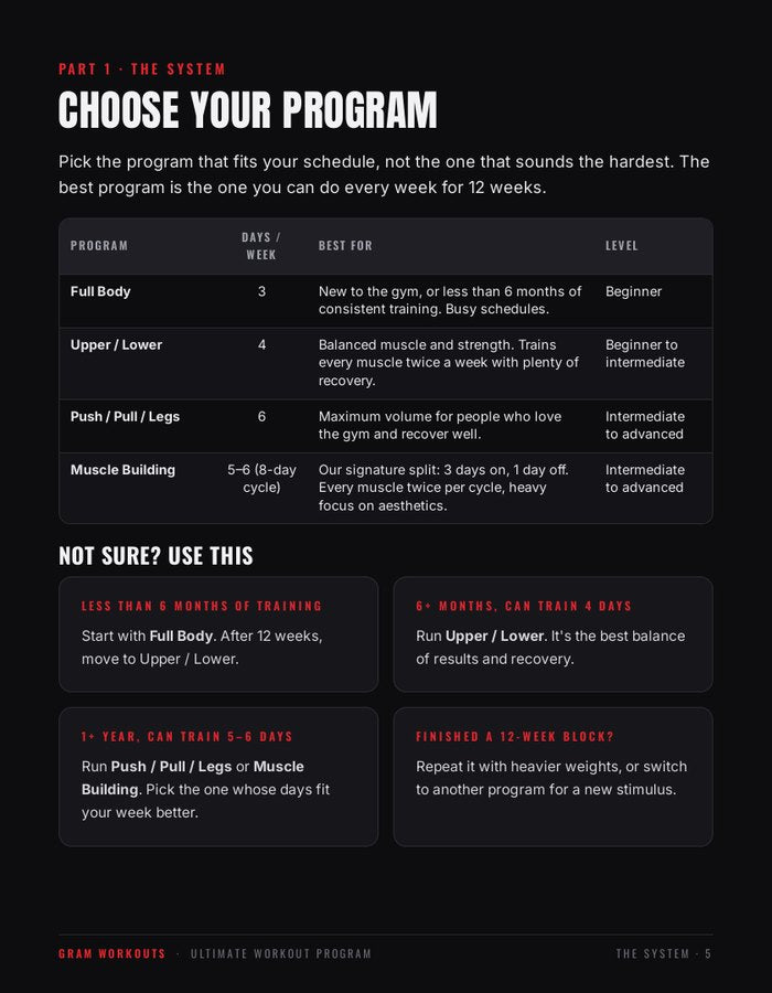 Choose your program